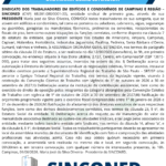 Atenção Trabalhadores – ASSEMBLEIA ORDINÁRIA GERAL ESTENDIDA